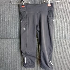 Athleta Girls Knicker Capri Activewear leggings Black